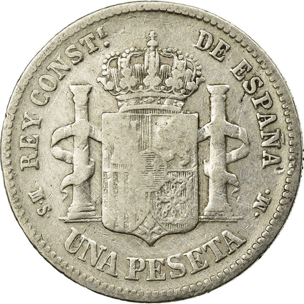 Monnaie, Espagne, Alfonso XII, Peseta, 1882, Madrid, TB, Argent, KM:686