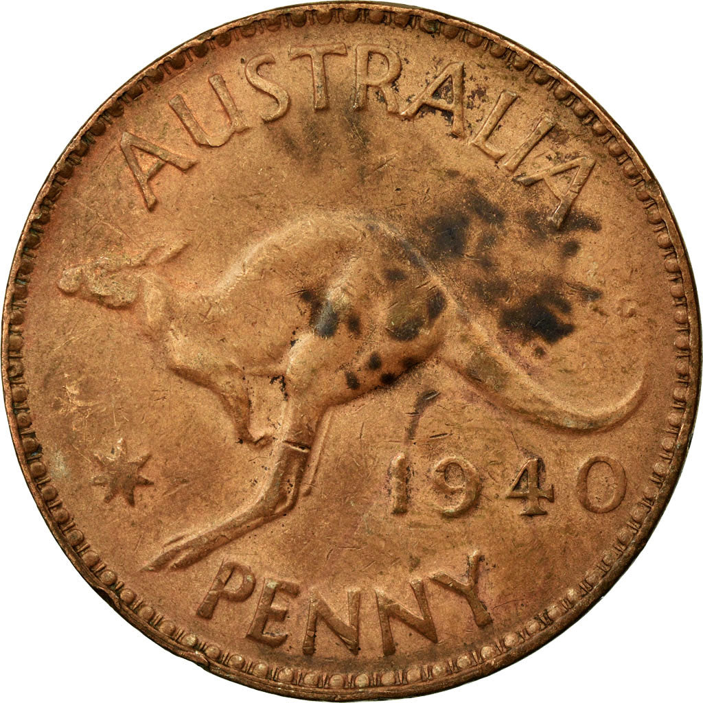 Coin, Australia, George VI, Penny, 1940, VF(30-35), Bronze, KM:36