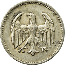 Coin, GERMANY, WEIMAR REPUBLIC, Mark, 1924, Berlin, EF(40-45), Silver, KM:42