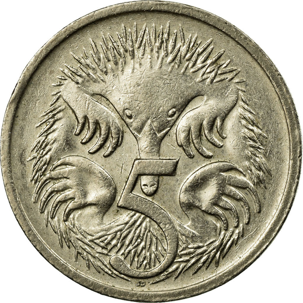 Coin, Australia, Elizabeth II, 5 Cents, 1990, EF(40-45), Copper-nickel, KM:80