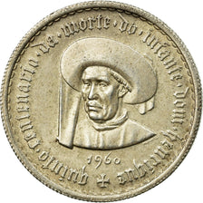 Coin, Portugal, 5 Escudos, 1960, Lisbon, EF(40-45), Silver, KM:587