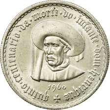 Coin, Portugal, 5 Escudos, 1960, Lisbon, AU(55-58), Silver, KM:587