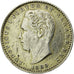 Coin, Portugal, Luiz I, 100 Reis, 1889, EF(40-45), Silver, KM:510