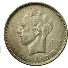 Moneta, Belgio, 5 Francs, 5 Frank, 1936, MB+, Nichel, KM:109.1