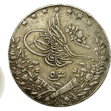 Coin, Egypt, Muhammad V, 5 Qirsh, 1913, Misr, EF(40-45), Silver, KM:308