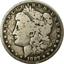 Moneta, USA, Morgan Dollar, Dollar, 1887, U.S. Mint, New Orleans, F(12-15)