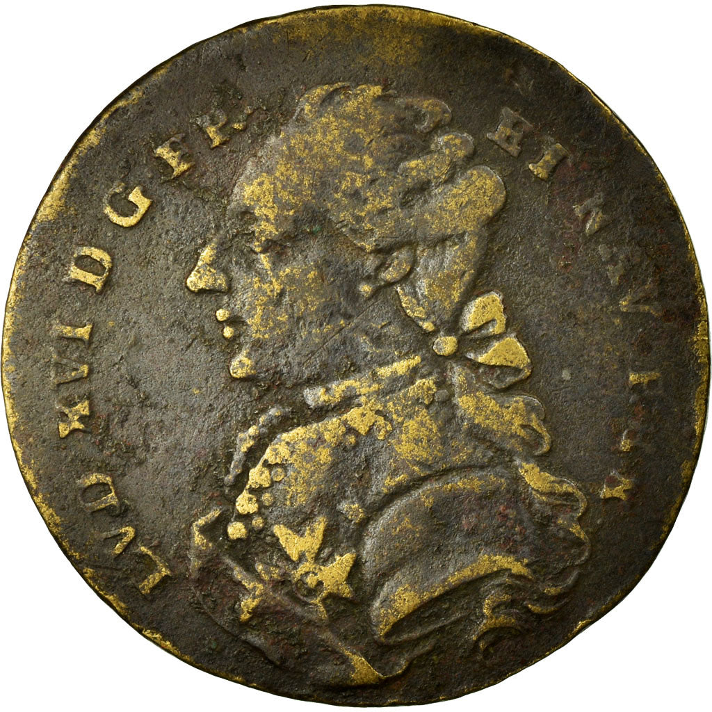 France, Token, Royal, VF(30-35), Brass, Feuardent:13405