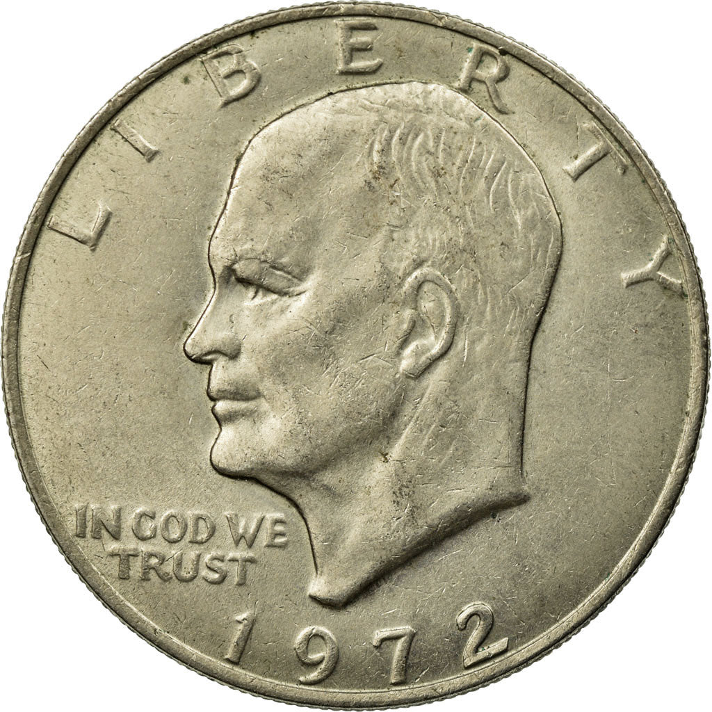 Coin, United States, Eisenhower Dollar, Dollar, 1972, U.S. Mint, Philadelphia