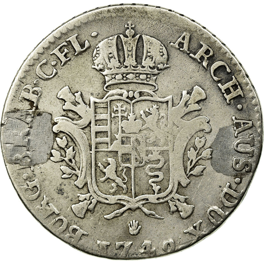 Monnaie, AUSTRIAN NETHERLANDS, Maria Theresa, 1/4 Ducaton, 1749, Anvers, B+