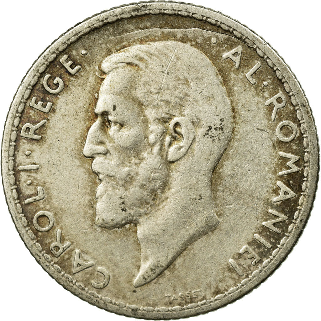 Coin, Romania, Carol I, Leu, 1910, VF(30-35), Silver, KM:42