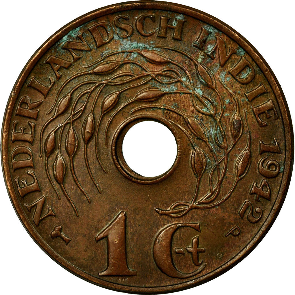 Monnaie, NETHERLANDS EAST INDIES, Wilhelmina I, Cent, 1942, Utrecht, TTB
