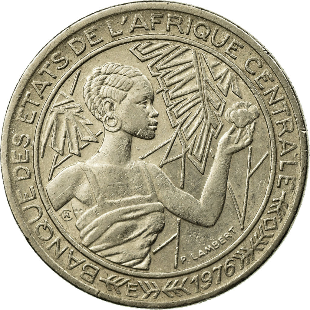 Coin, Central African States, 500 Francs, 1976, Paris, EF(40-45), Nickel, KM:12