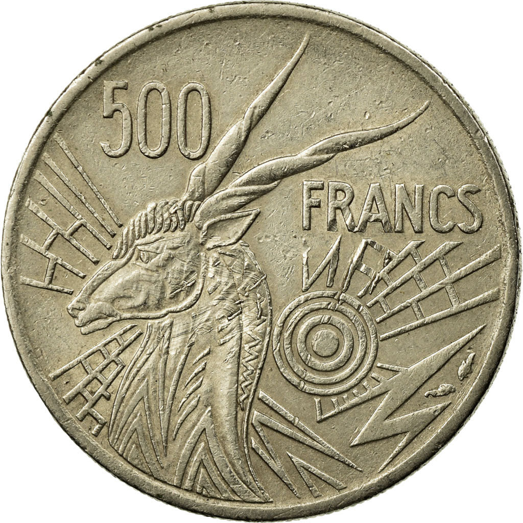 Coin, Central African States, 500 Francs, 1976, Paris, EF(40-45), Nickel, KM:12