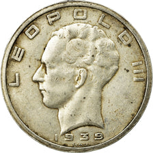 Coin, Belgium, 50 Francs, 50 Frank, 1939, EF(40-45), Silver, KM:122.1