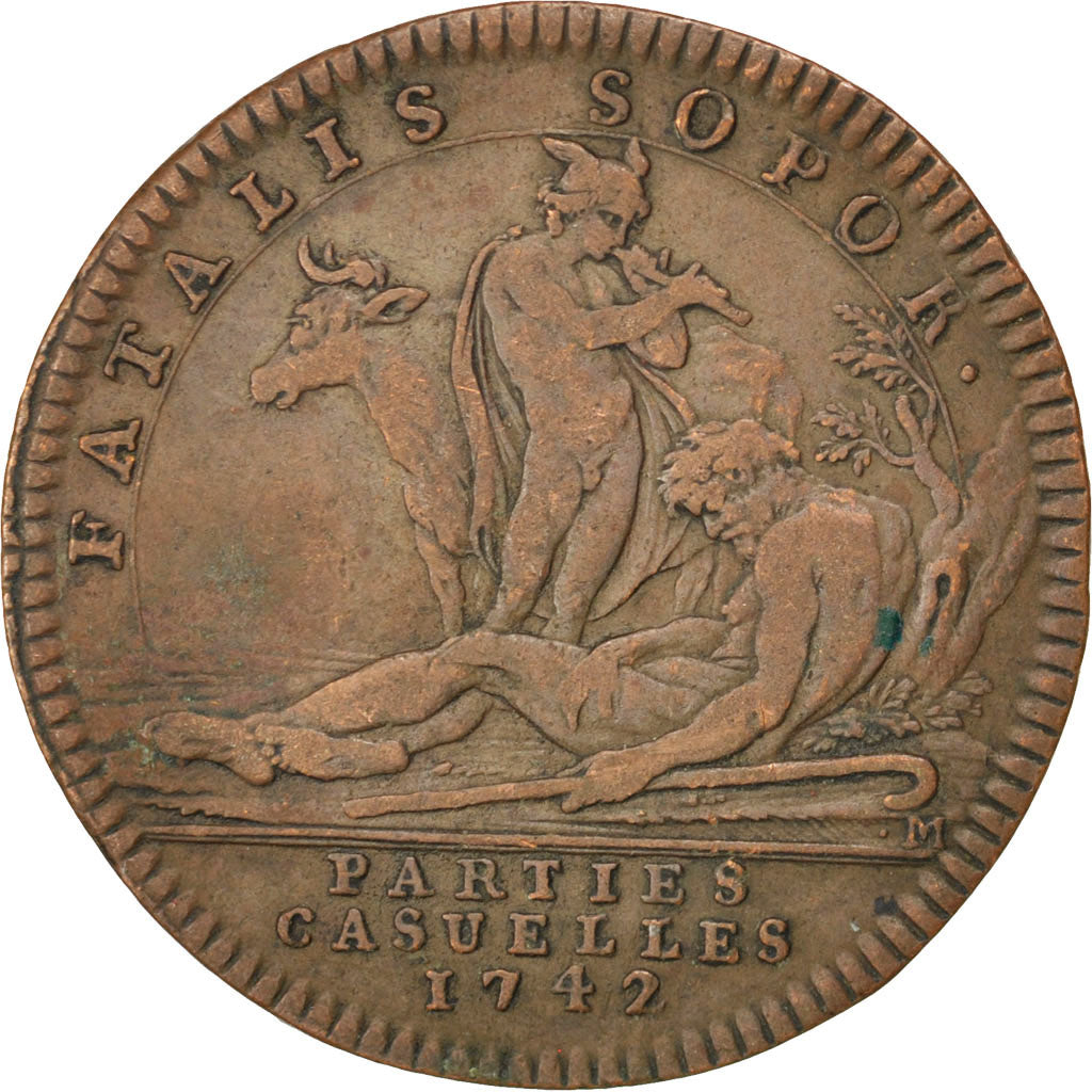 France, Royal, Token, AU(55-58), Copper, 28, Feuardent #2784, 6.00
