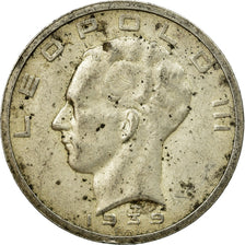 Moneta, Belgia, 50 Francs, 50 Frank, 1939, VF(30-35), Srebro, KM:122.1