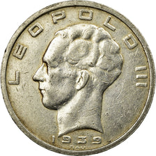 Coin, Belgium, 50 Francs, 50 Frank, 1939, EF(40-45), Silver, KM:121