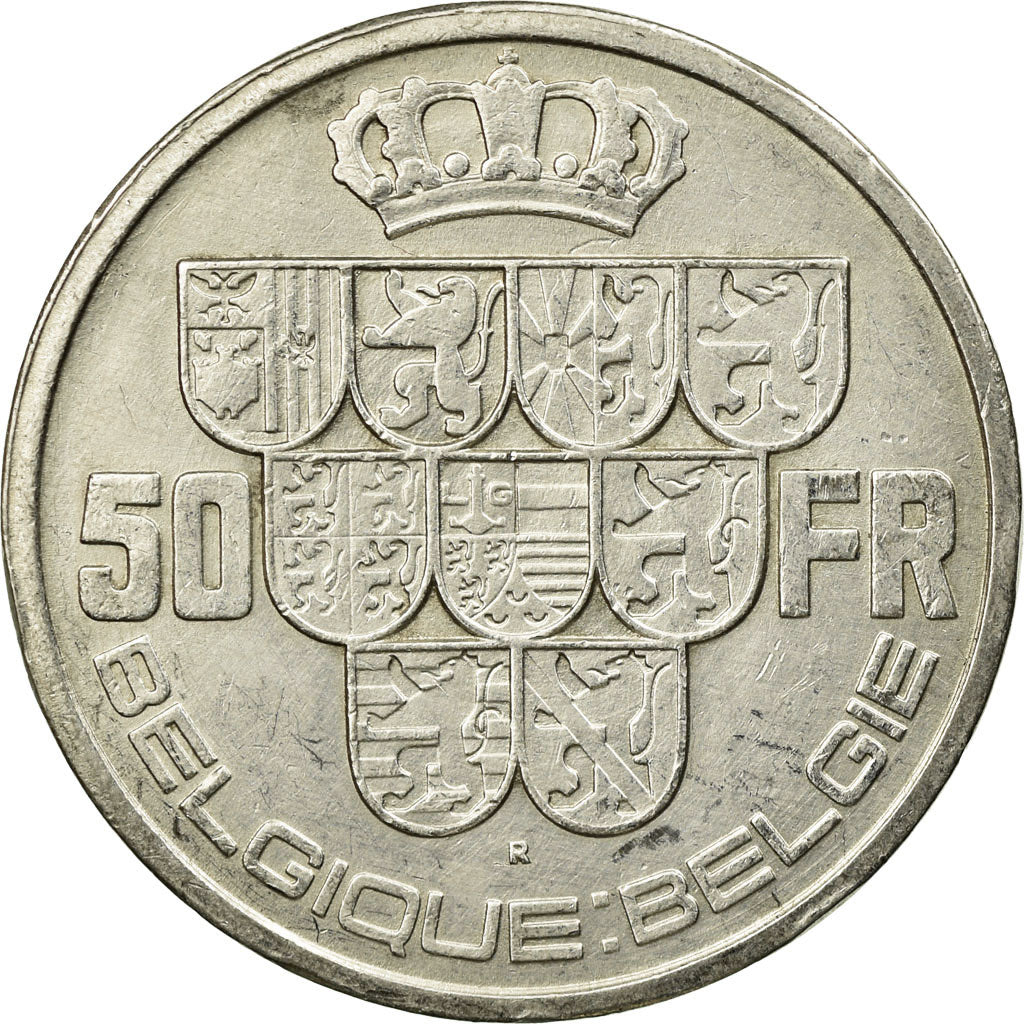 Coin, Belgium, 50 Francs, 50 Frank, 1939, EF(40-45), Silver, KM:121