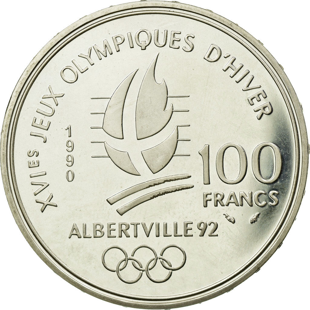 Moneta, Francia, 100 Francs, 1990, SPL, Argento, KM:980