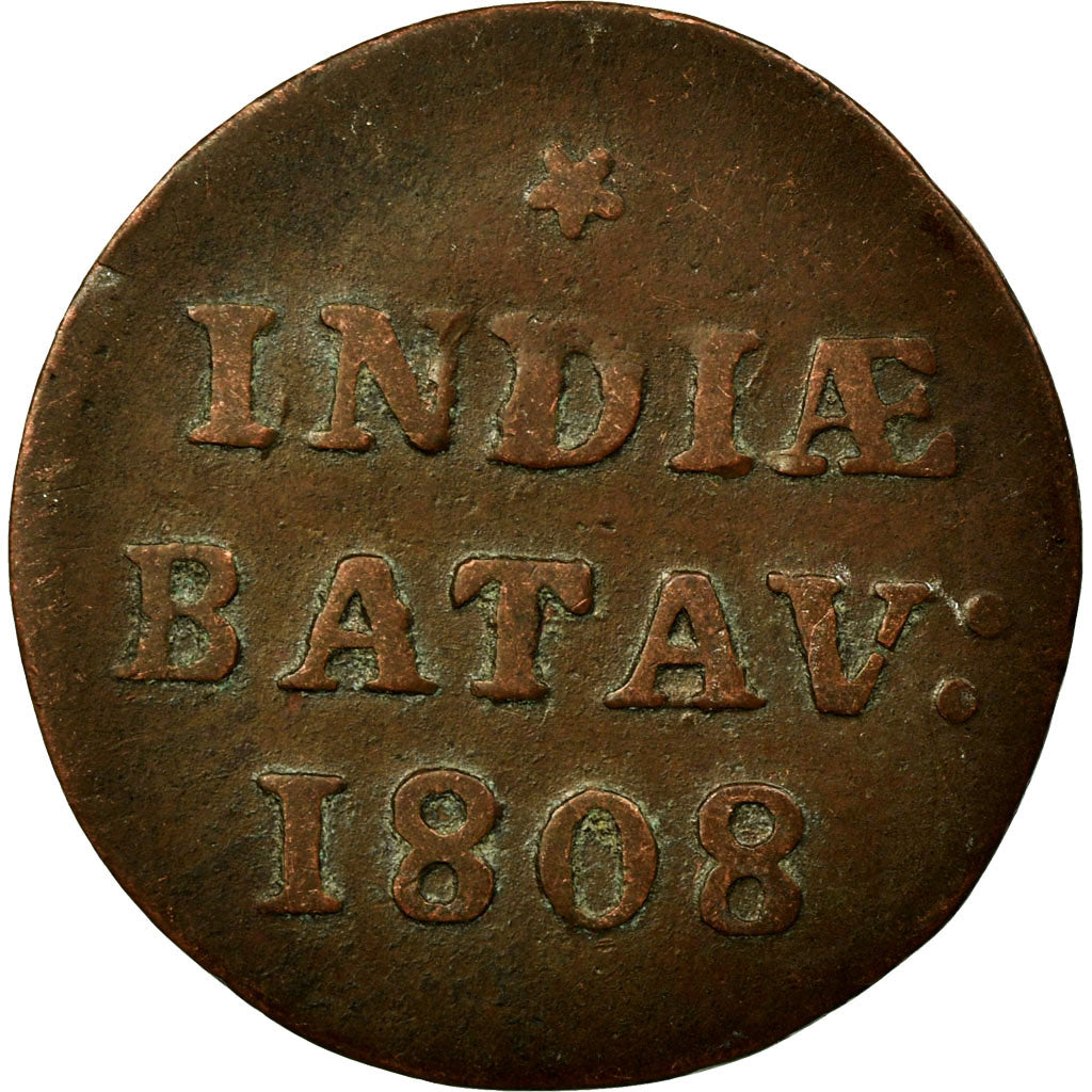 Monnaie, NETHERLANDS EAST INDIES, Duit, 1808, Dordrecht, TTB, Cuivre, KM:76