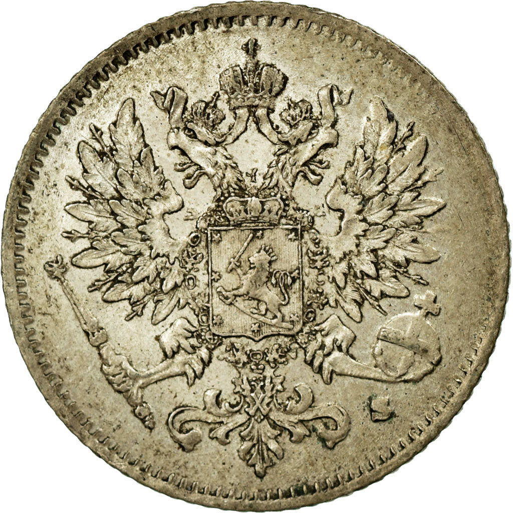 Coin, Finland, Nicholas II, 25 Penniä, 1916, EF(40-45), Silver, KM:6.2