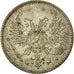 Coin, Finland, Nicholas II, 25 Penniä, 1917, EF(40-45), Silver, KM:6.2