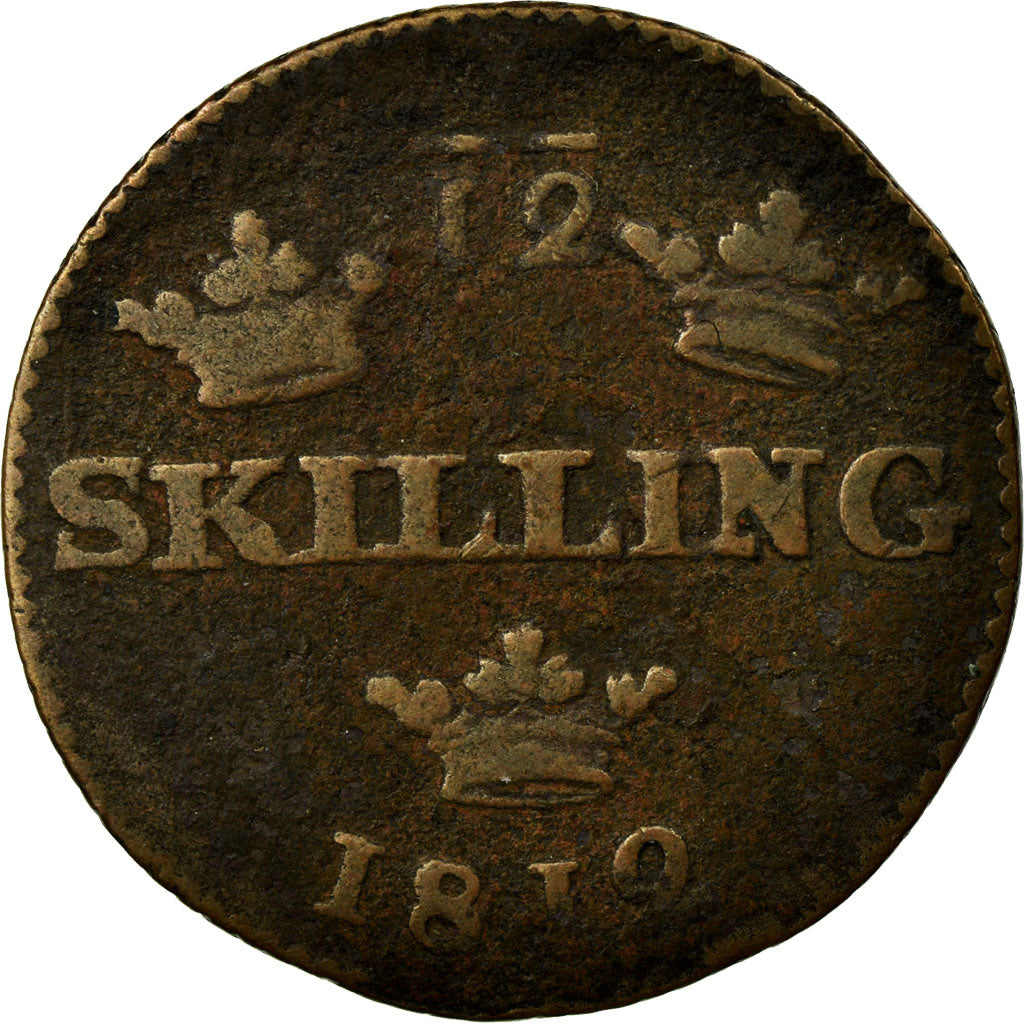 Coin, Sweden, Carl XIII, 1/12 Skilling, 1812, VF(30-35), Copper, KM:584
