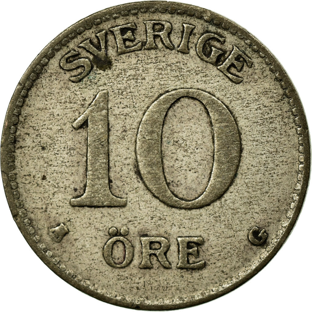 Monnaie, Suède, Gustaf V, 10 Öre, 1938, TB, Argent, KM:780