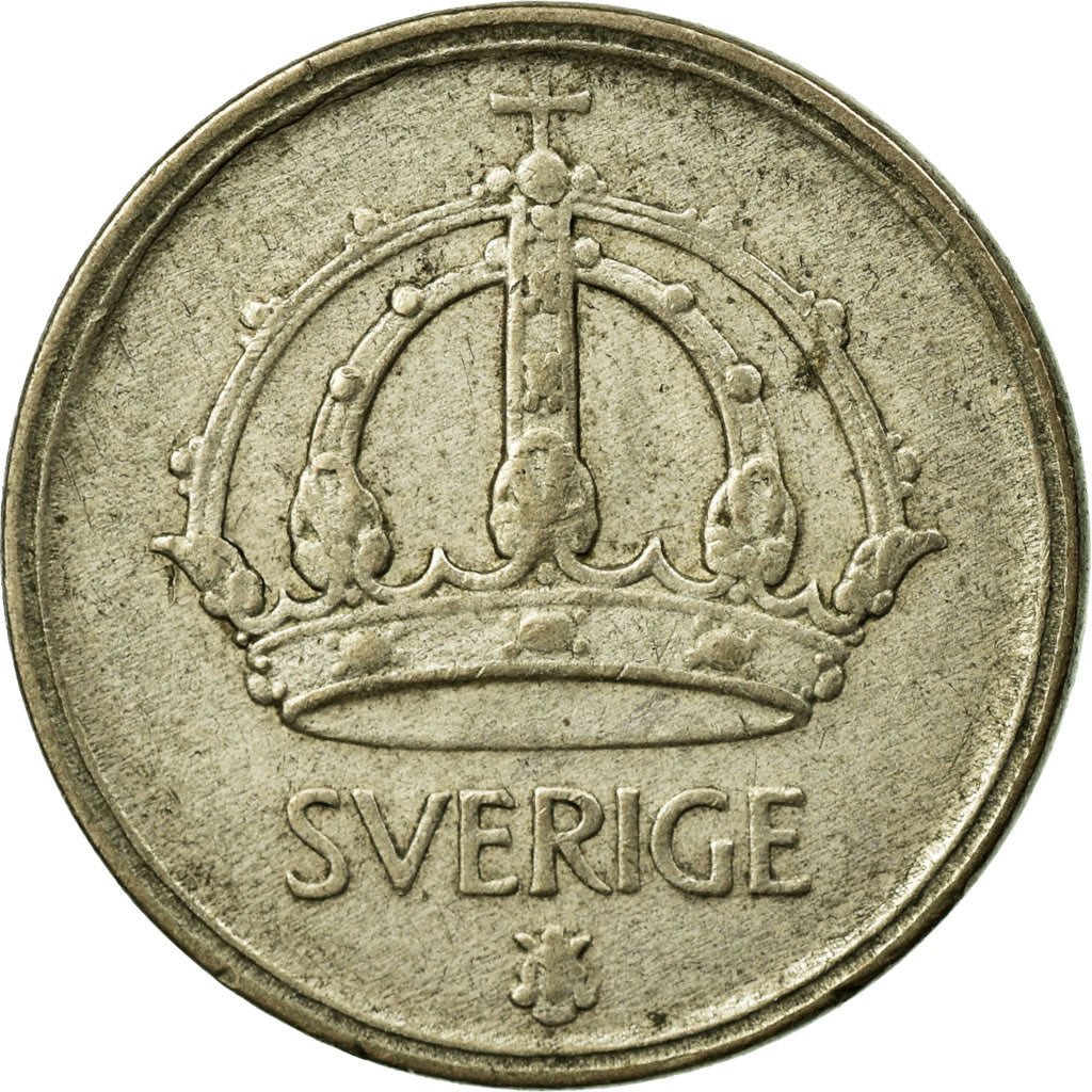 Coin, Sweden, Gustaf V, 10 Öre, 1948, EF(40-45), Silver, KM:813