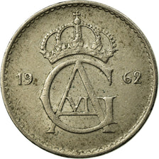 Coin, Sweden, Gustaf VI, 10 Öre, 1962, EF(40-45), Silver, KM:823