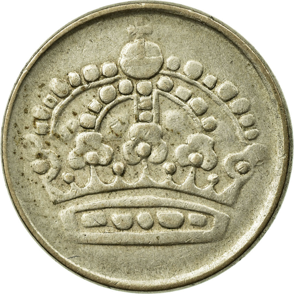 Coin, Sweden, Gustaf VI, 25 Öre, 1960, EF(40-45), Silver, KM:824