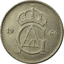 Monnaie, Suède, Gustaf VI, 25 Öre, 1964, TTB, Copper-nickel, KM:836