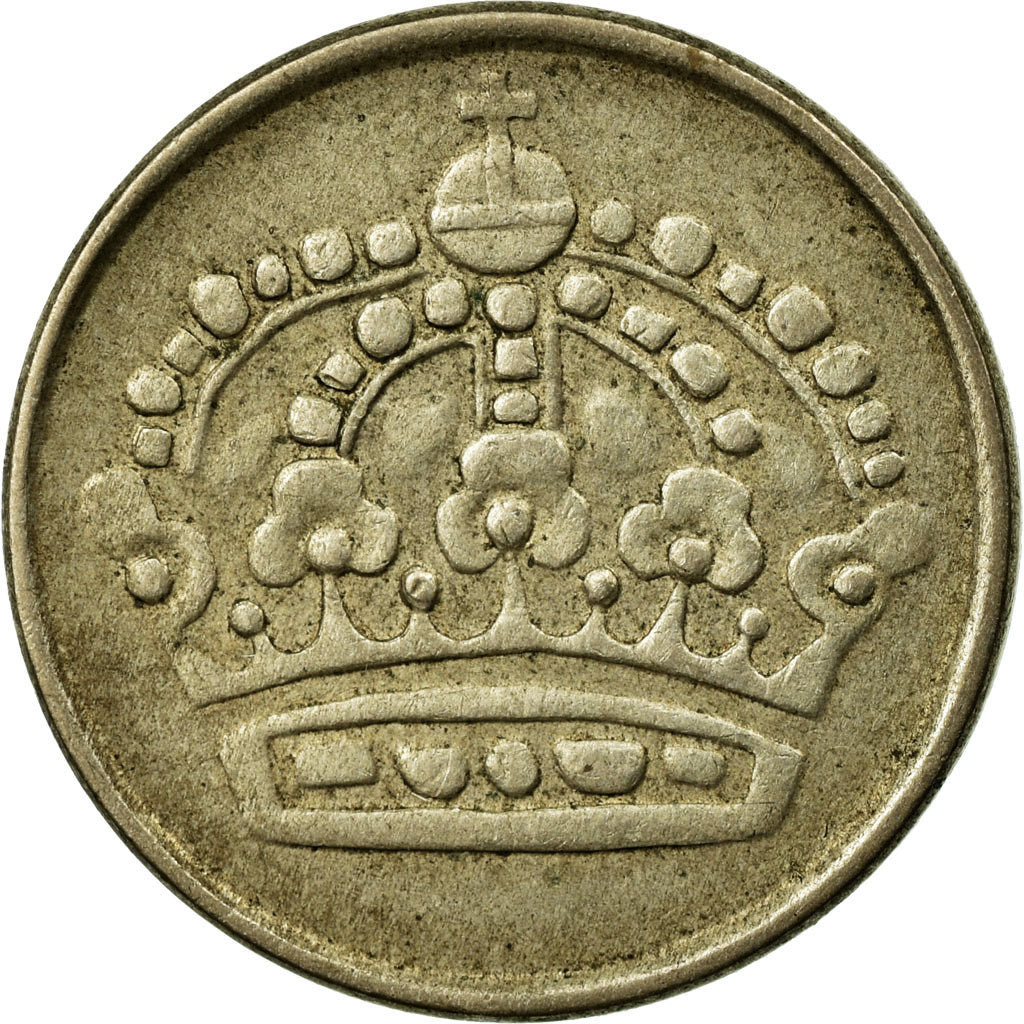 Monnaie, Suède, Gustaf VI, 25 Öre, 1958, TTB, Argent, KM:824