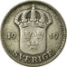 Coin, Sweden, Gustaf V, 25 Öre, 1919, VF(30-35), Silver, KM:785