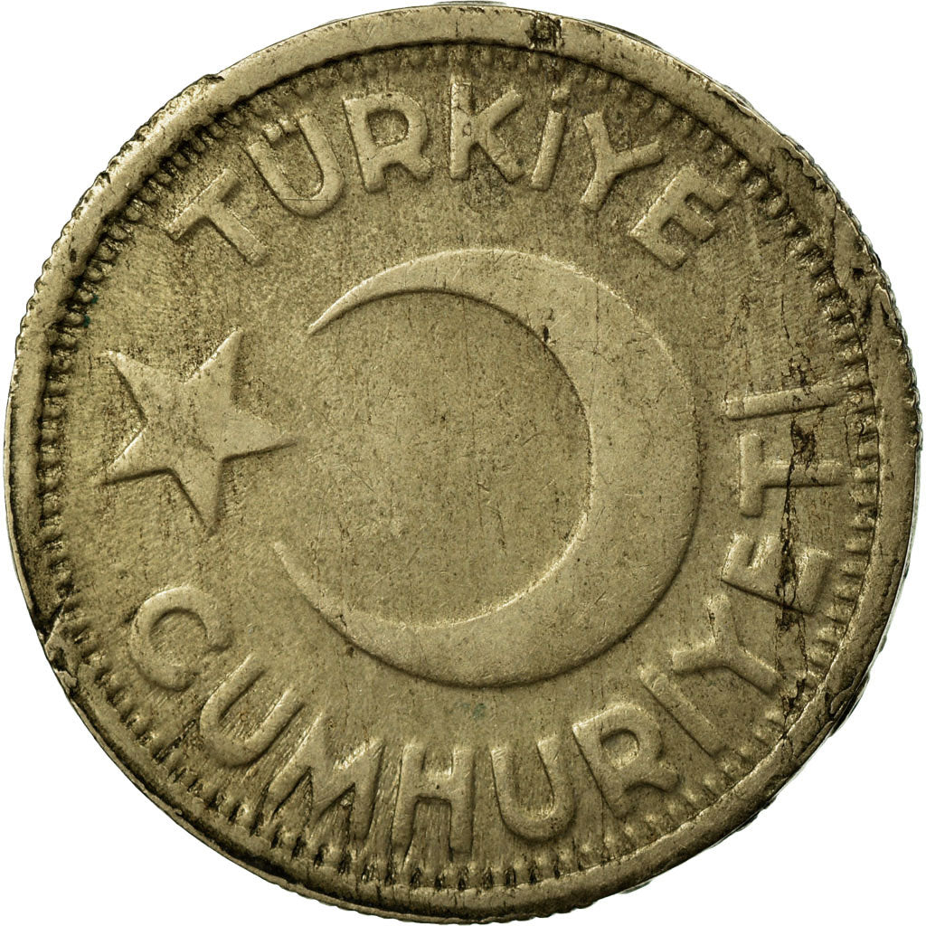 Coin, Turkey, 25 Kurus, 1946, VF(20-25), Nickel-Bronze, KM:880