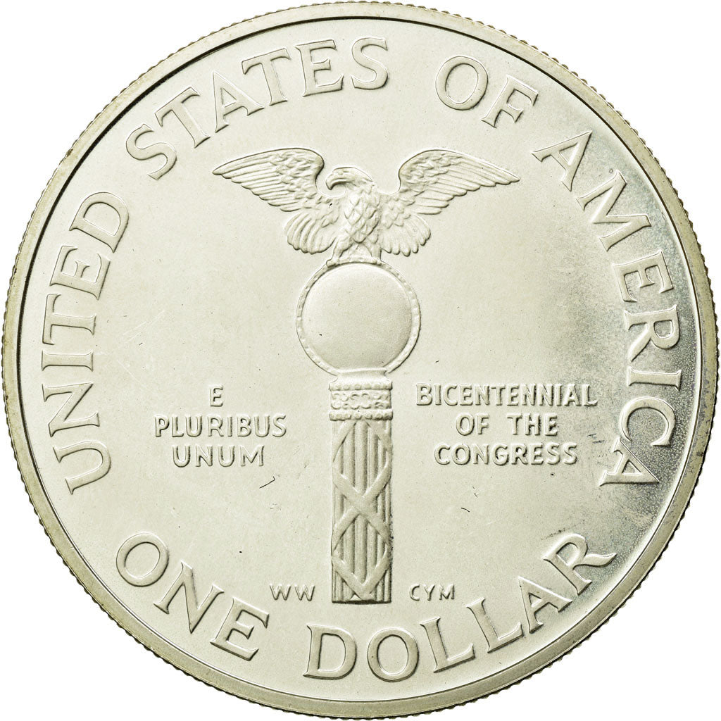 Coin, United States, Dollar, 1989, U.S. Mint, San Francisco, MS(63), Silver