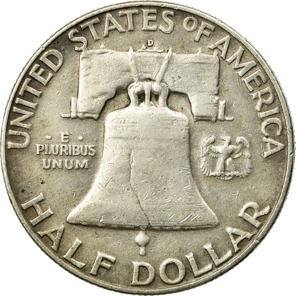 Coin, United States, Franklin Half Dollar, Half Dollar, 1953, U.S. Mint, Denver