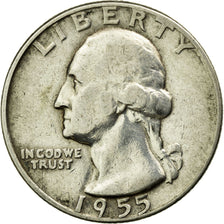 Coin, United States, Washington Quarter, Quarter, 1955, U.S. Mint, Philadelphia