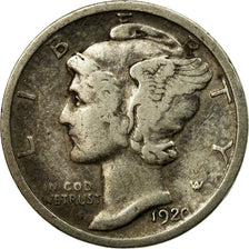 Coin, United States, Mercury Dime, Dime, 1920, U.S. Mint, Philadelphia