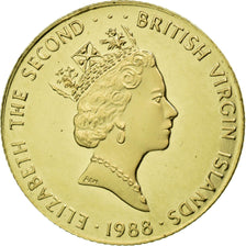 Moneda, ISLAS VÍRGENES BRITÁNICAS, Elizabeth II, 50 Dollars, 1988, Franklin