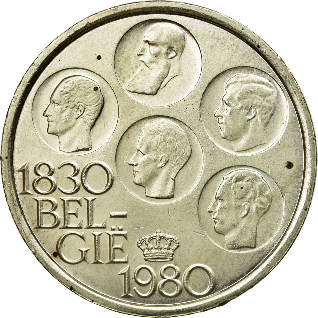 Coin, Belgium, 500 Francs, 500 Frank, 1980, Brussels, EF(40-45), Silver Clad