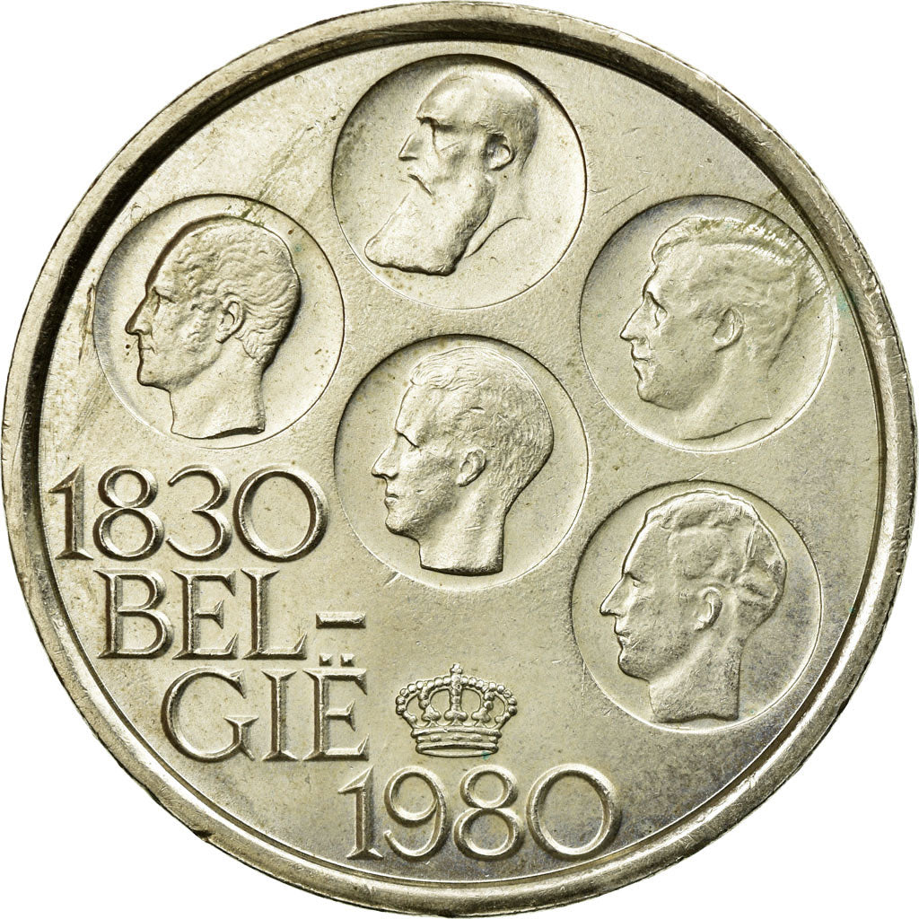 Coin, Belgium, 500 Francs, 500 Frank, 1980, Brussels, EF(40-45), Silver Clad