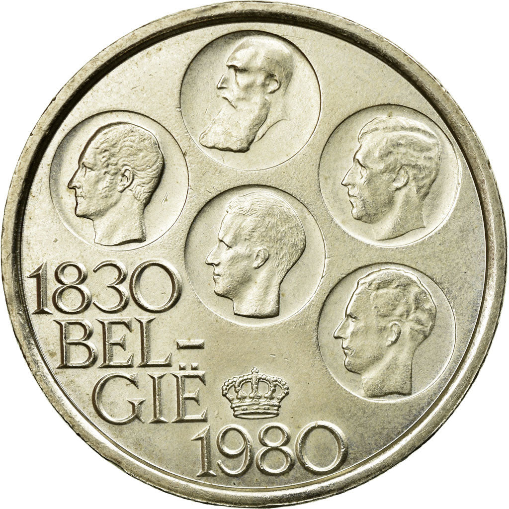 Coin, Belgium, 500 Francs, 500 Frank, 1980, Brussels, EF(40-45), Silver Clad
