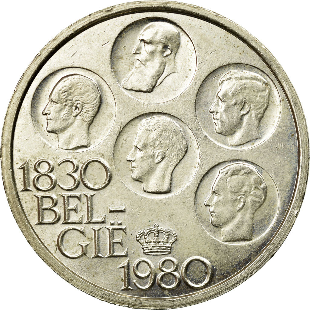 Coin, Belgium, 500 Francs, 500 Frank, 1980, Brussels, EF(40-45), Silver Clad