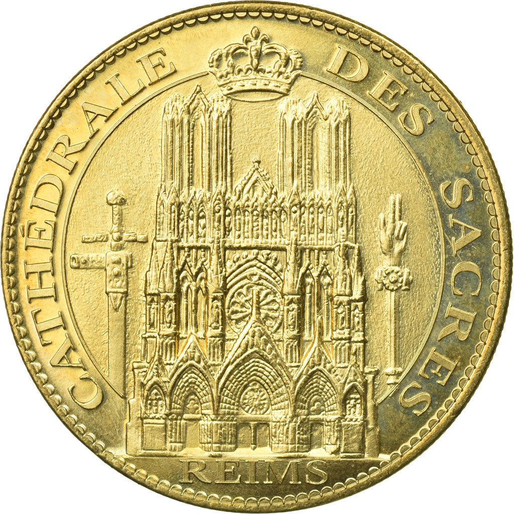 France, Jeton, Jeton Touristique, Reims - Cathédrale des Sacres, 2016, Arthus