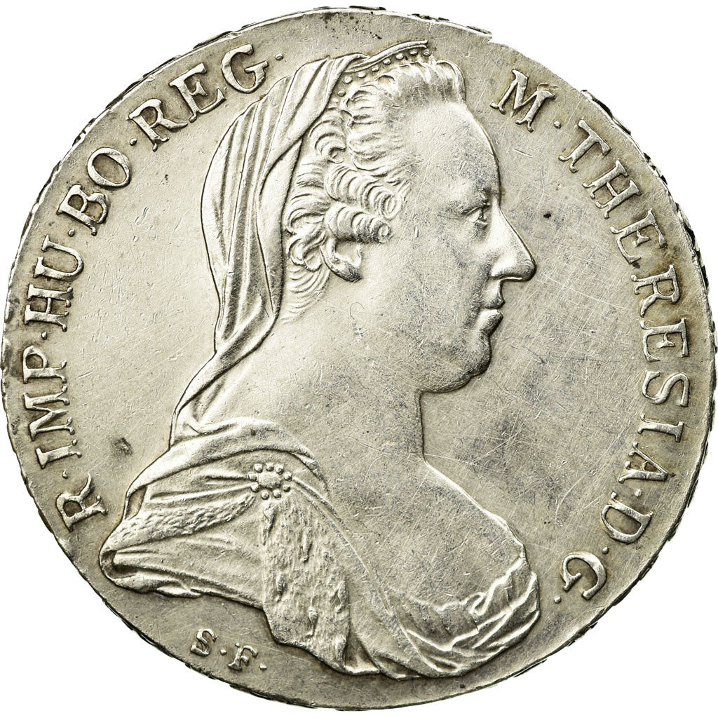 Coin, Austria, Joseph II, Thaler, 1780, Official restrike, AU(55-58), Silver