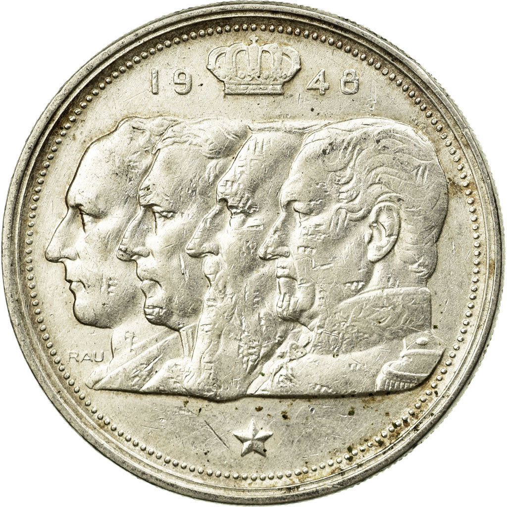 Coin, Belgium, 100 Francs, 100 Frank, 1951, EF(40-45), Silver, KM:138.1