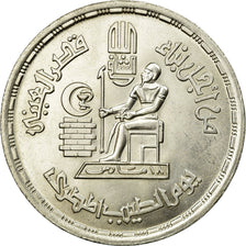 Coin, Egypt, Pound, 1980, MS(60-62), Silver, KM:511