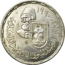 Coin, Egypt, 5 Pounds, 1990, MS(60-62), Silver, KM:691