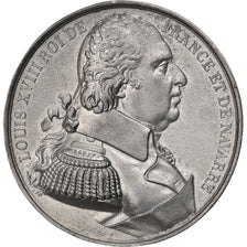 France, Médaille, Les rois de France, Louis XVIII, History, Caqué, SUP, Tin